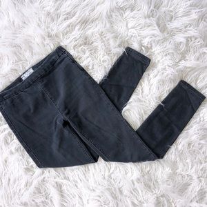 Faded Free People Jeans with Zipper Detail